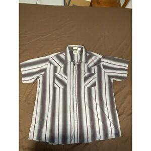 Vintage 1990's ELY Cattlemen Pearl Snap Western Shirt, 2XL Multi Color Stripe
